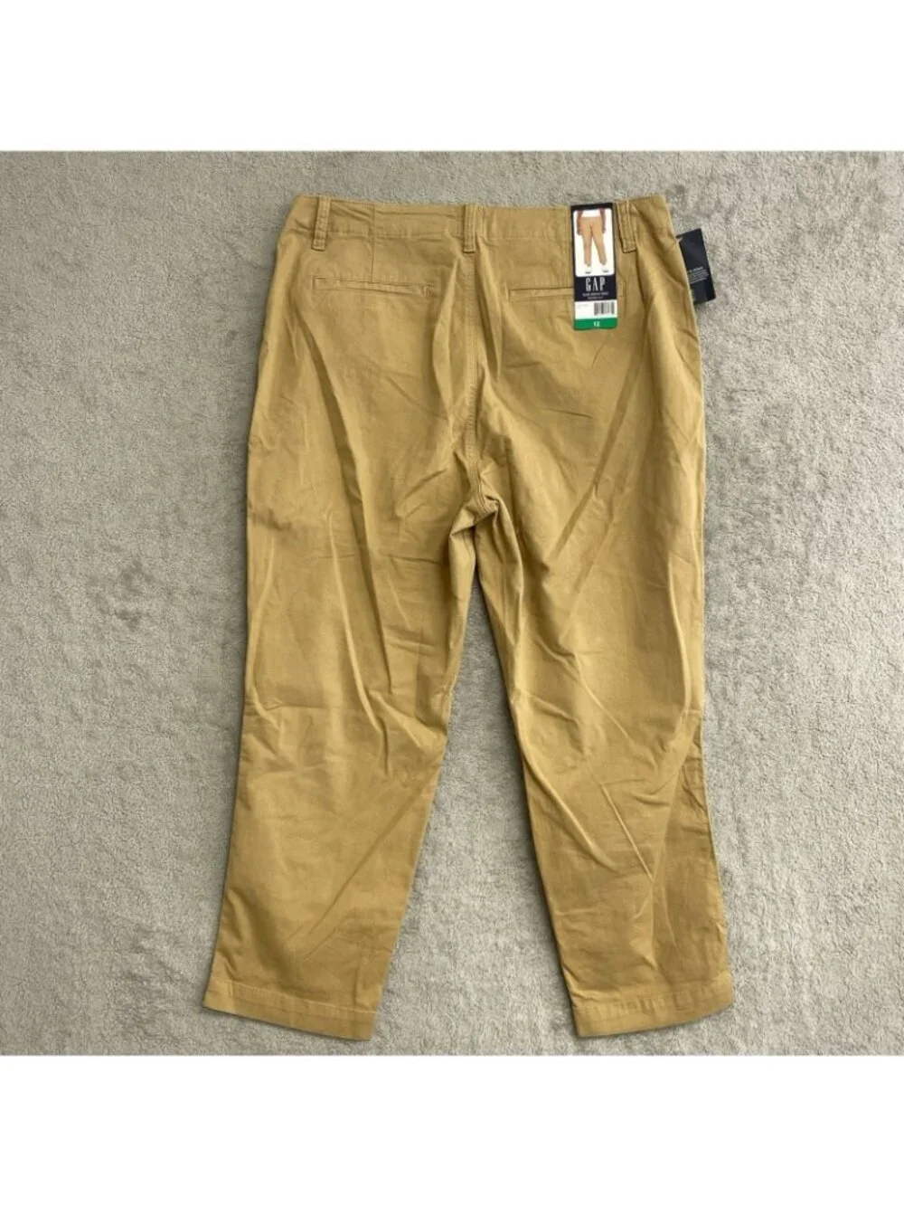 NWT Gap Women's Size 12 Slim Ankle Pants Tan Cotton Blend J1910